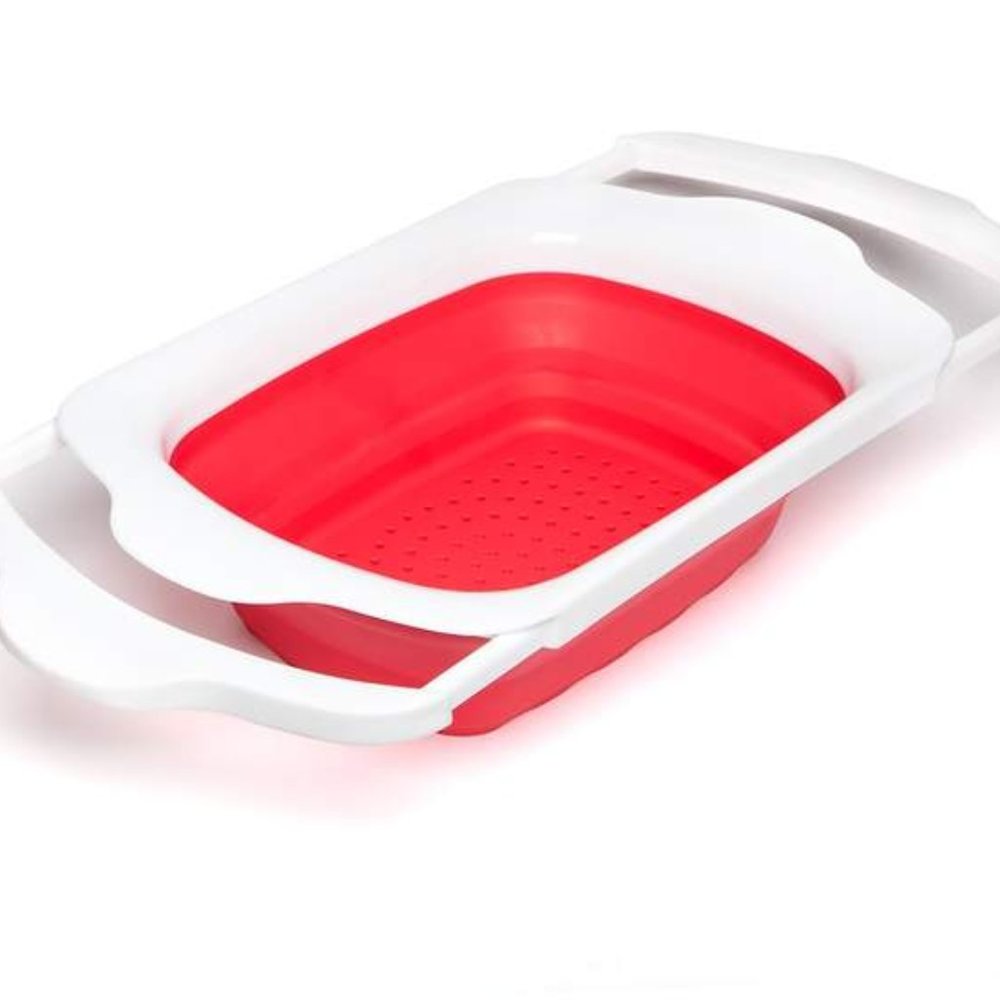 Core Home Collapsible Strainer Plastic Silicone Sink Size Adjustable Wash Fruits